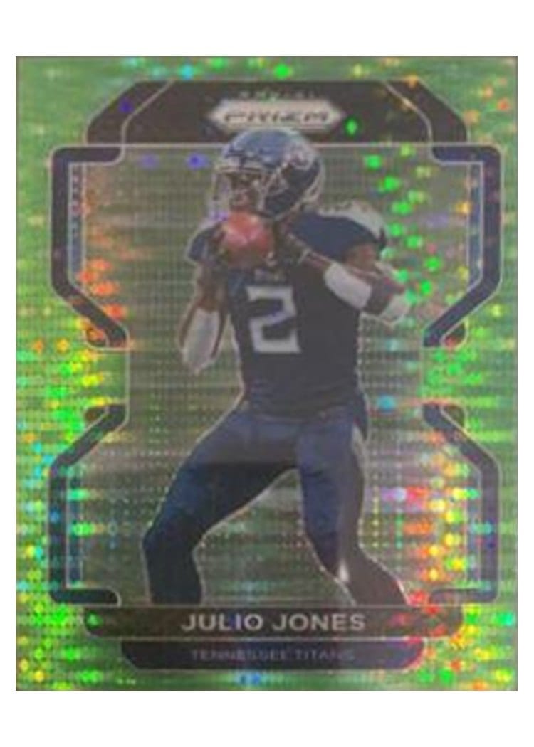 2021 Panini Prizm Base Set Julio Jones Neon Green Pulsar Prizm #321 card