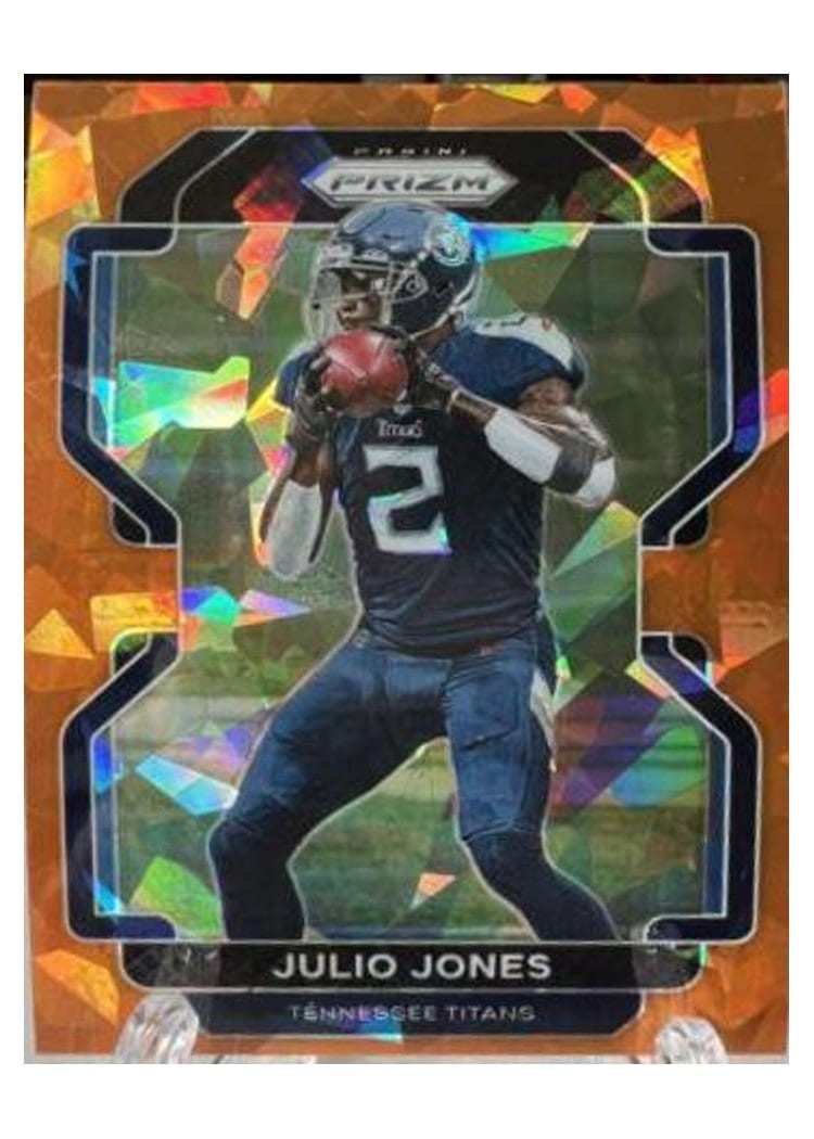 2021 Panini Prizm Base Set Julio Jones Orange Ice Prizm #321 card