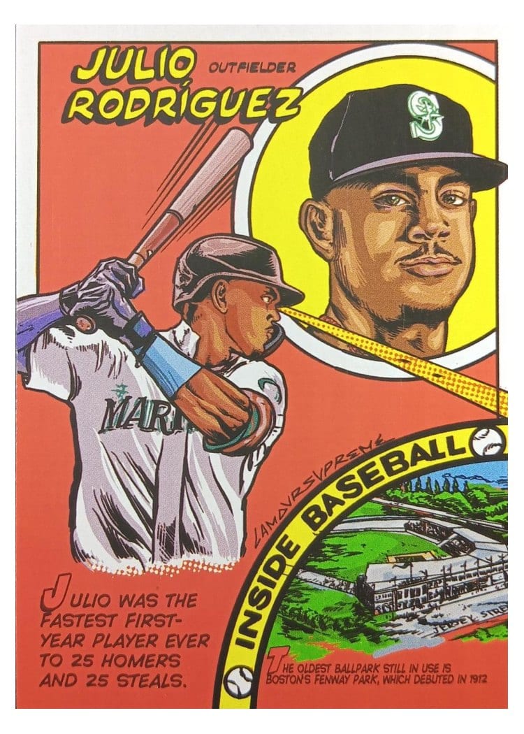 2023 Topps Archives 1979 Comics Julio Rodríguez #79TC-6 card