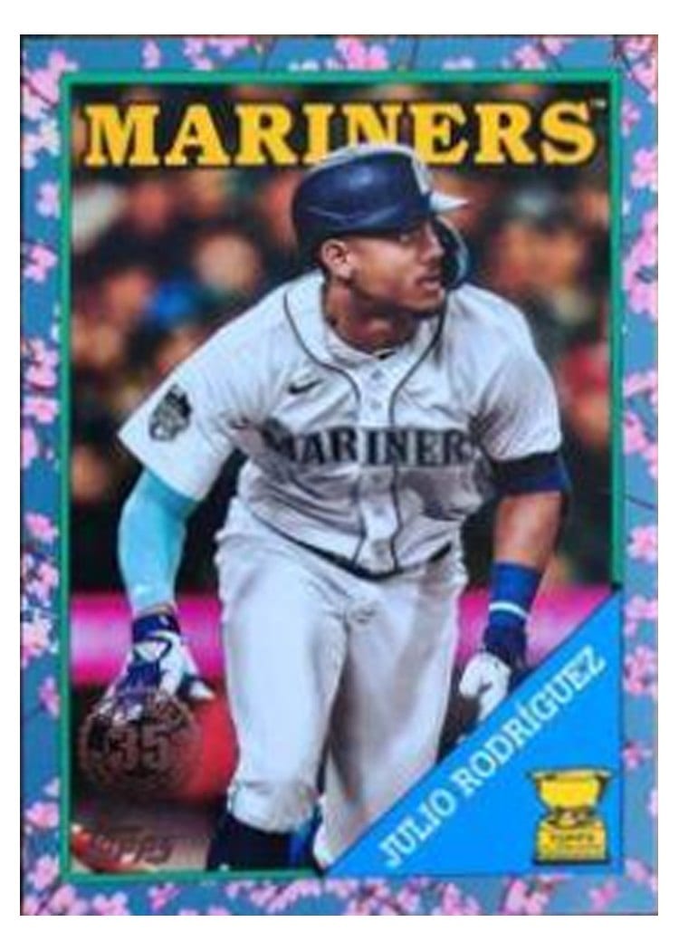 2023 Topps Japan Edition 1988 Topps Cherry Tree Variation Julio Rodríguez #88B-29 card