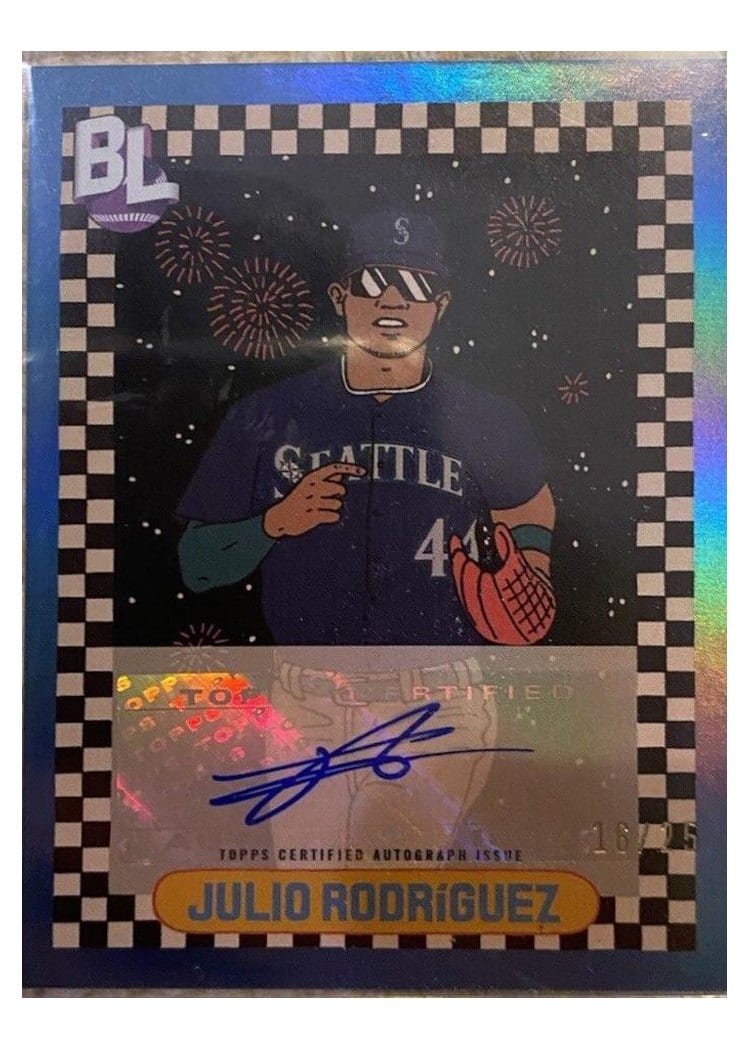 2024 Topps Big League Big Leaguers Autographs Julio Rodriguez #TBLA-JR card