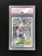 2024 Topps Chrome Update 1989 Topps Baseball Autographs Julio Rodríguez #89CA-JR card
