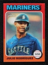 2024 Topps Heritage 1975 Topps In 3D Julio Rodríguez #753D-13 card