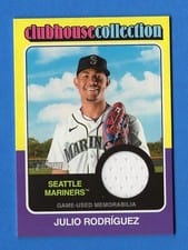 2024 Topps Heritage Clubhouse Collection Relic Julio Rodríguez #CCR-JR card