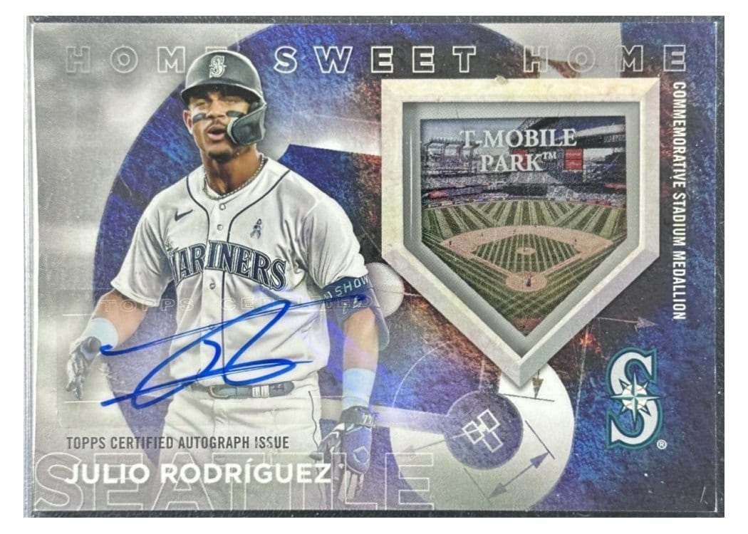 2024 Topps Home Sweet Home Stadium Medallions Autograph Julio Rodríguez #HSHA-JROD card