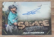 2025 Stadium Club Savage Sluggers Autographs Julio Rodríguez #SS-JR card