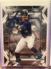2025 Topps Chrome Black Depth of Darkness Julio Rodríguez #DOD-11 card
