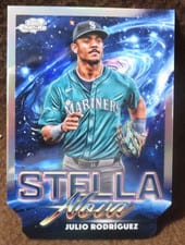 2025 Topps Cosmic Chrome Stella Nova Julio Rodríguez #SN-8 card