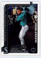 2025 Topps Dugout Peeks Julio Rodríguez #DP-7 card