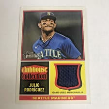 2025 Topps Heritage Clubhouse Collection Relics Julio Rodríguez #CCR-JR card