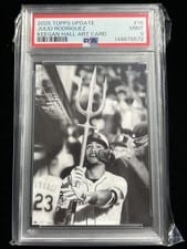 2025 Topps Update Keegan Hall Art Cards Julio Rodríguez #KHAC-15 card