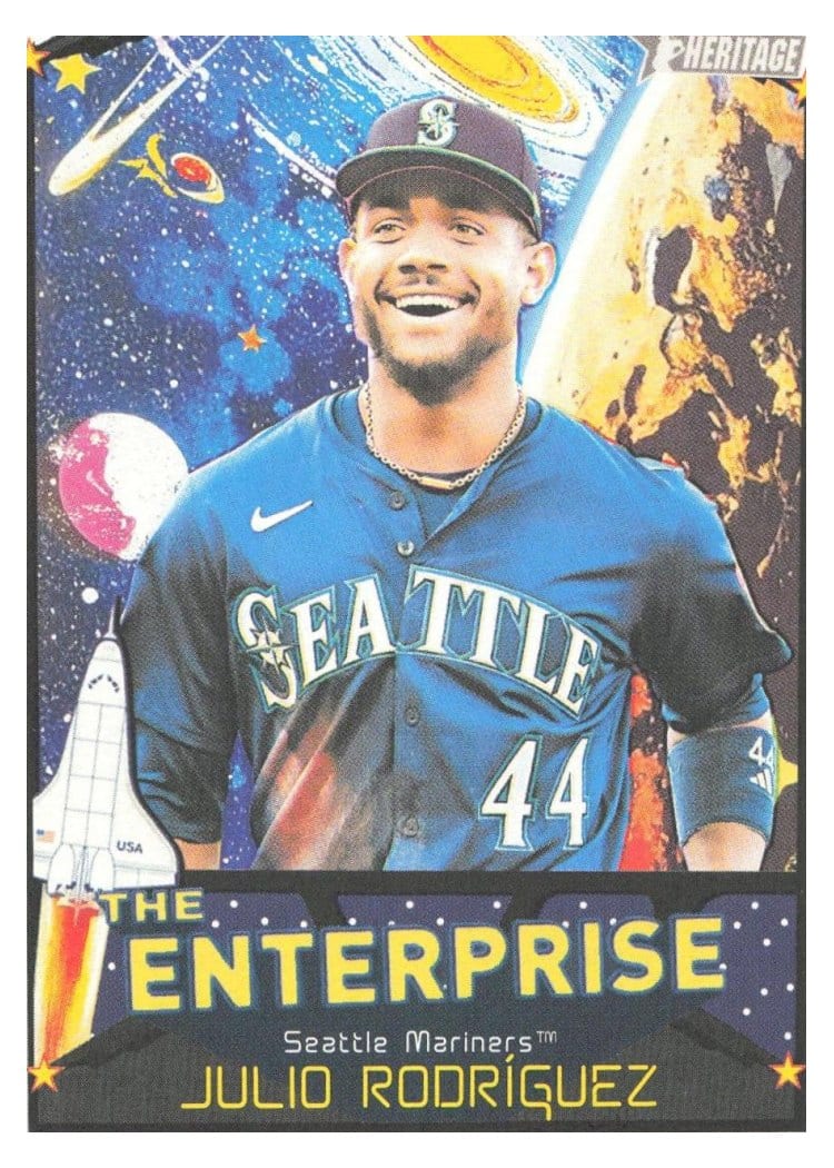 2026 Topps Heritage The Enterprise Julio Rodríguez #TE-JR card