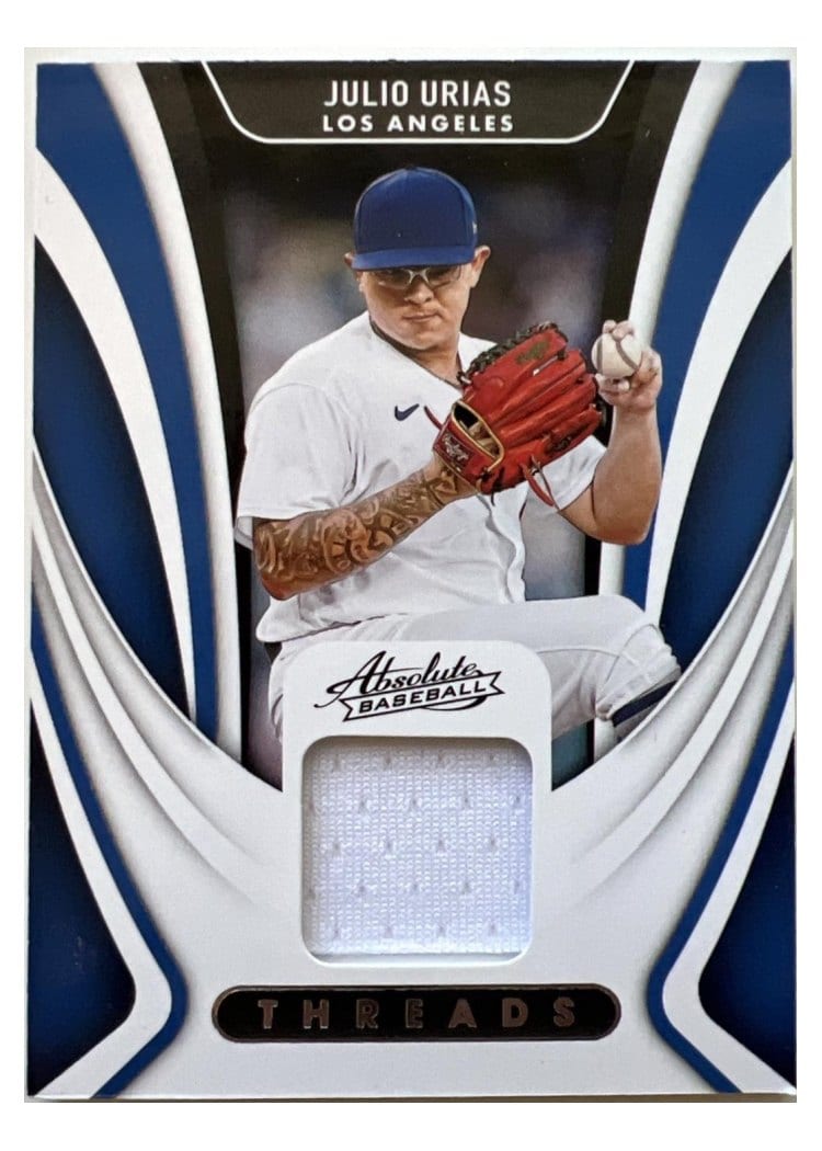 2022 Panini Absolute Threads Julio Urias #TR-JU card