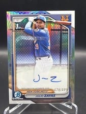 2024 Bowman Chrome Prospects Autographs Julio Zayas #CPA-JZ card