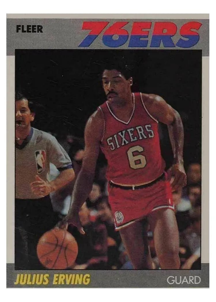 1987 Fleer Julius Erving #35 card