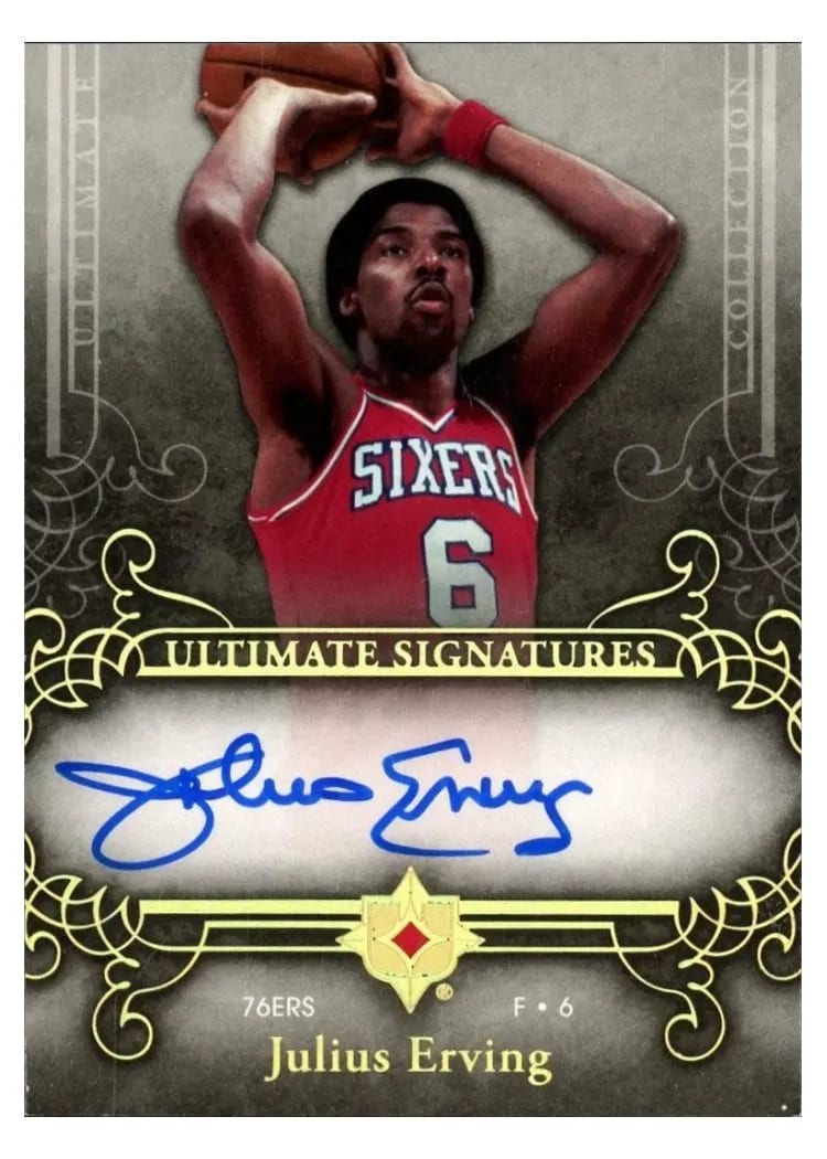 2006 Upper Deck Ultimate Collection Signatures Julius Erving #US-JE card