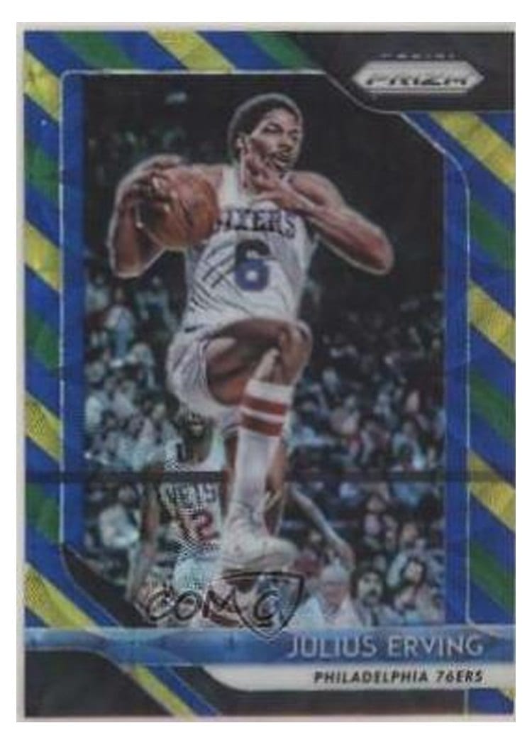 2018-19 Panini Prizm Base Set Julius Erving #95 card