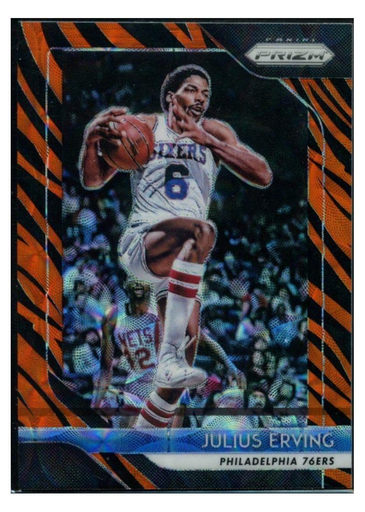 2018-19 Panini Prizm Base Set Julius Erving #95 card