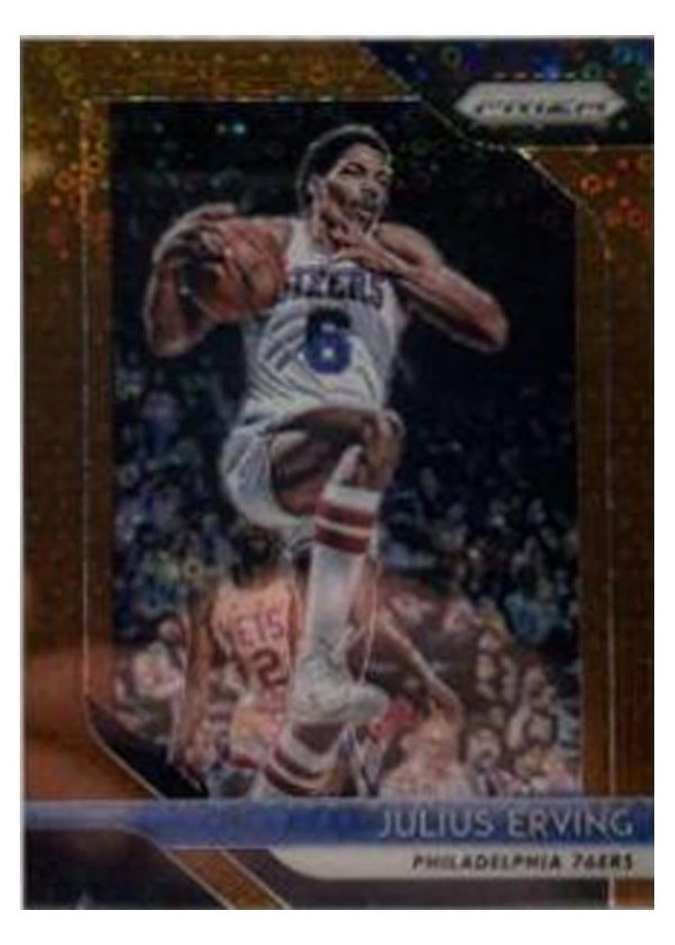 2018-19 Panini Prizm Base Set Julius Erving #95 card