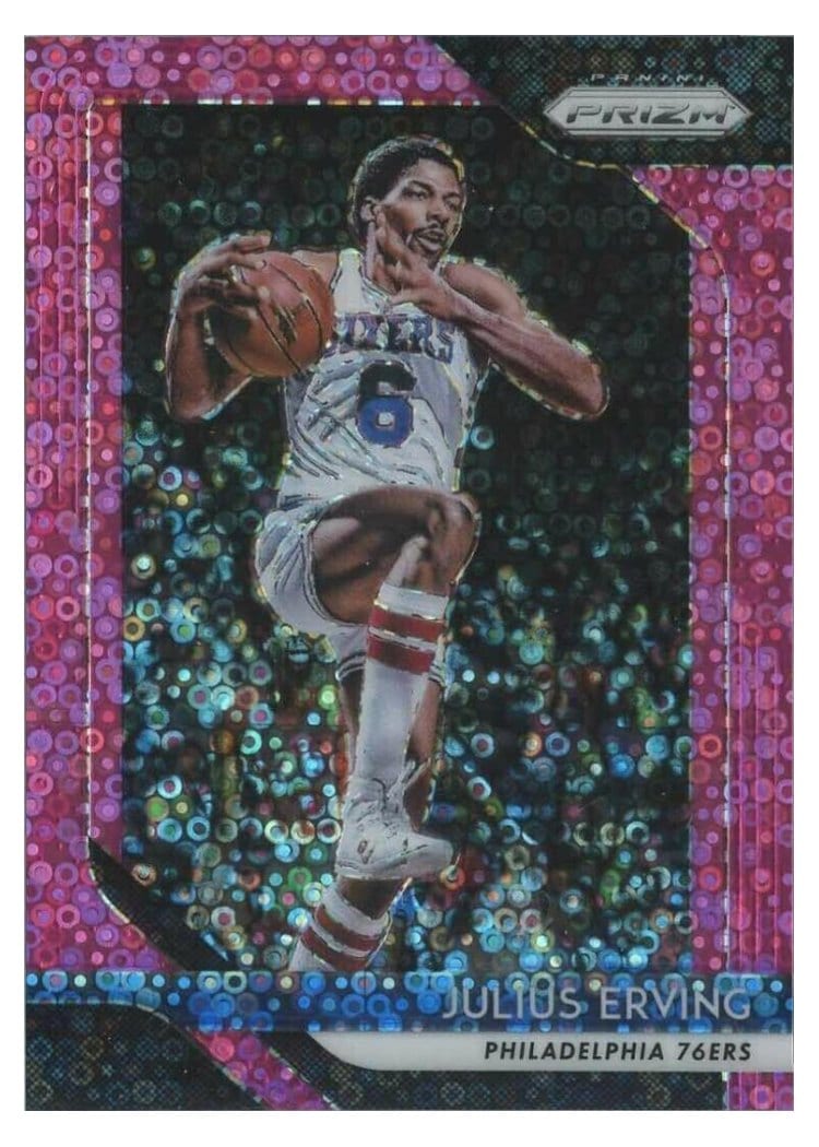 2018-19 Panini Prizm Base Set Julius Erving #95 card