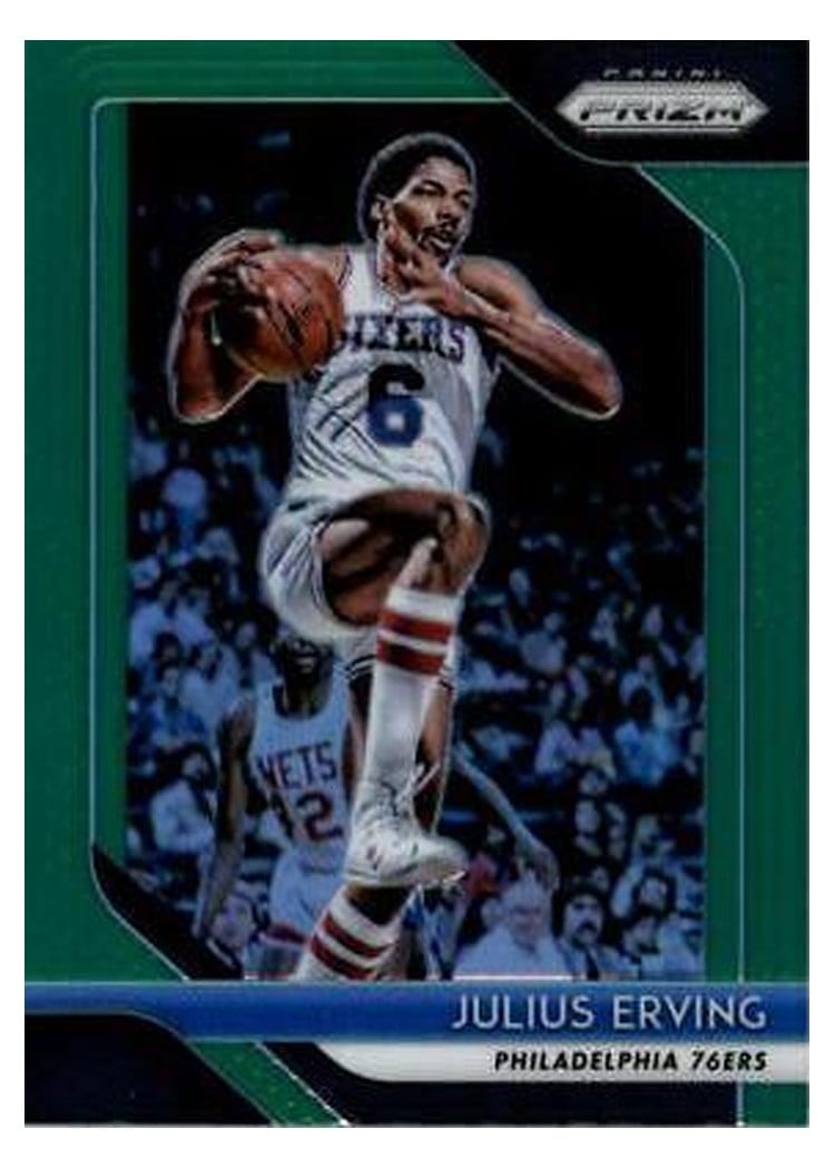 2018-19 Panini Prizm Base Set Julius Erving #95 card