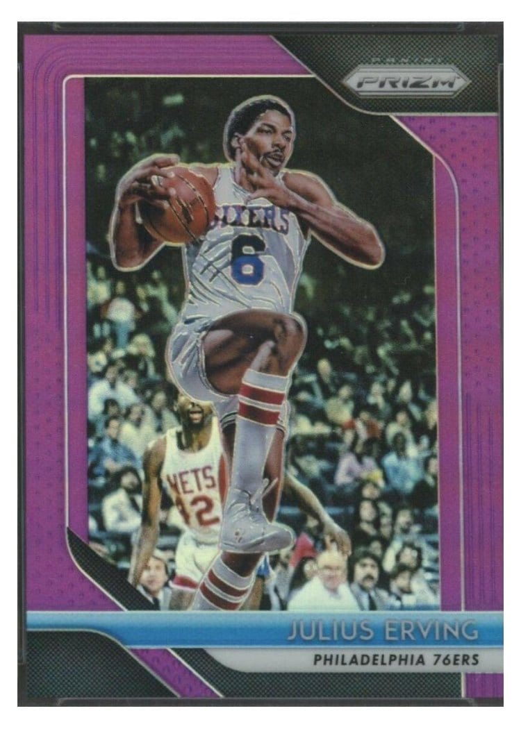 2018-19 Panini Prizm Base Set Julius Erving #95 card