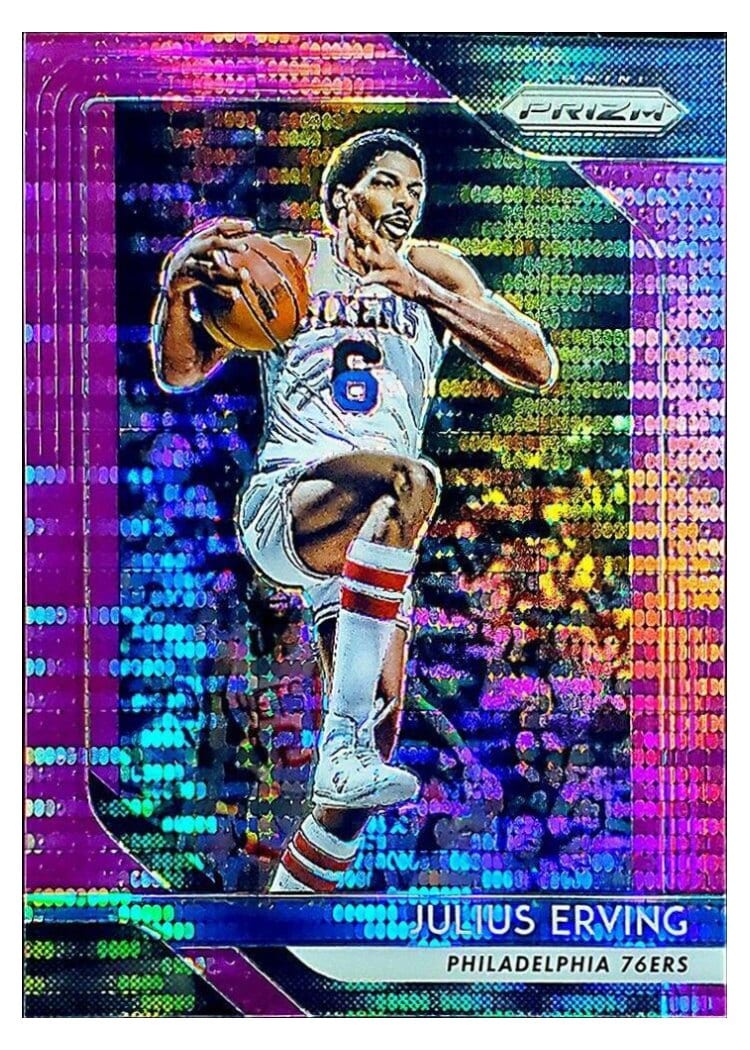 2018-19 Panini Prizm Base Set Julius Erving #95 card