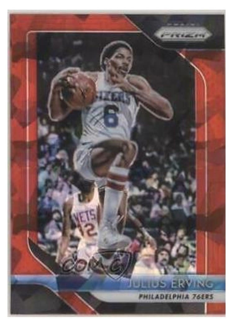 2018-19 Panini Prizm Base Set Julius Erving #95 card