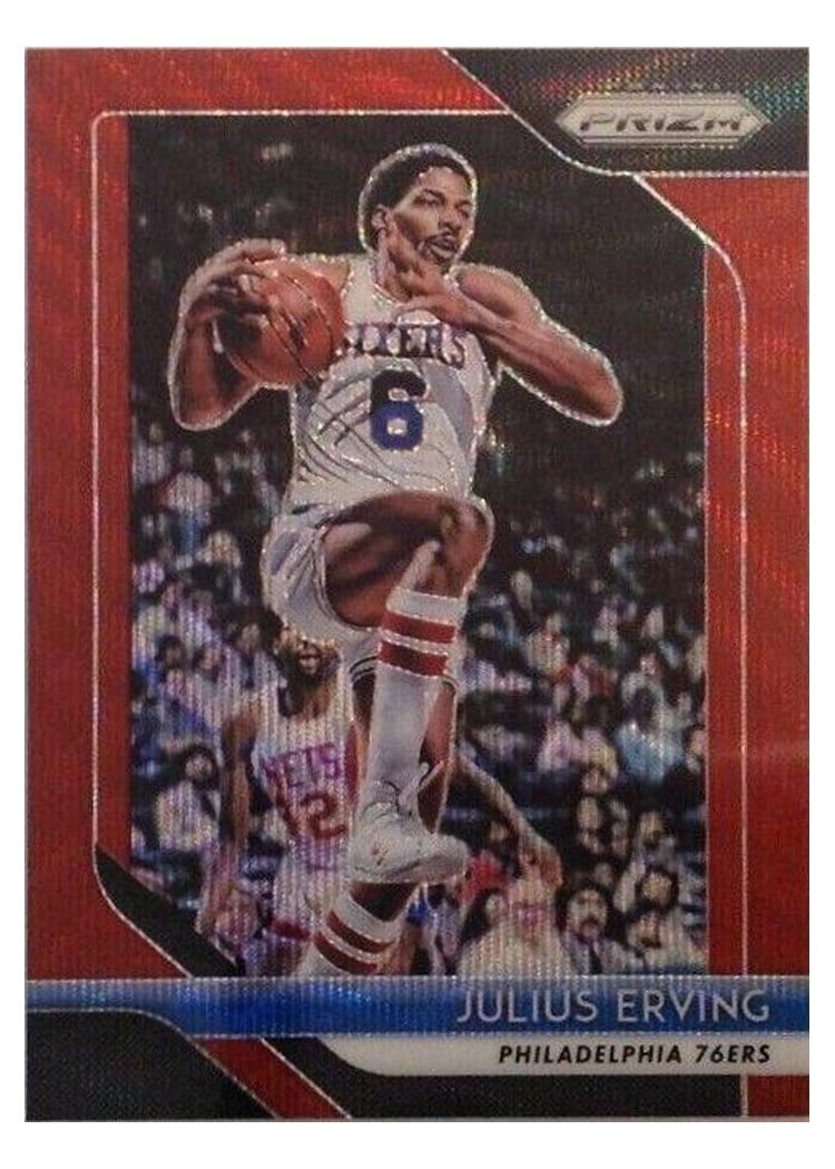 2018-19 Panini Prizm Base Set Julius Erving #95 card