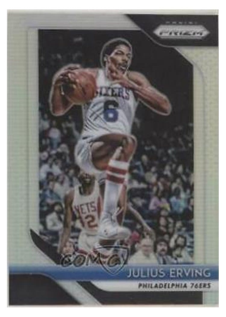 2018-19 Panini Prizm Base Set Julius Erving #95 card