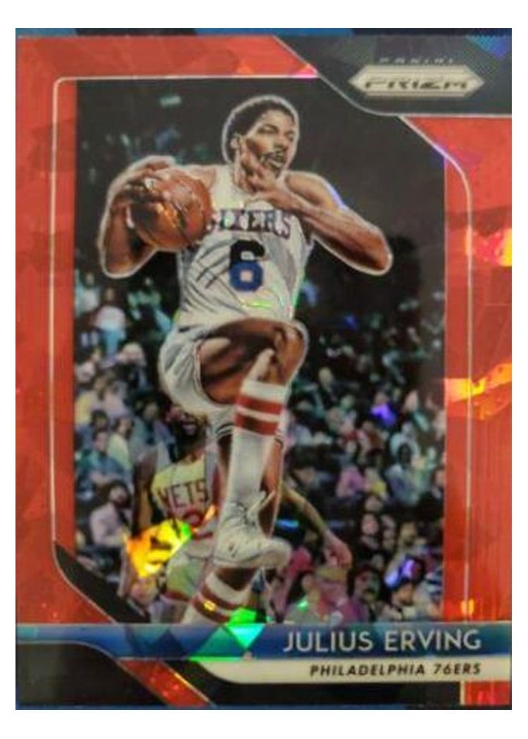 2018-19 Panini Prizm Base Set Julius Erving #95 card