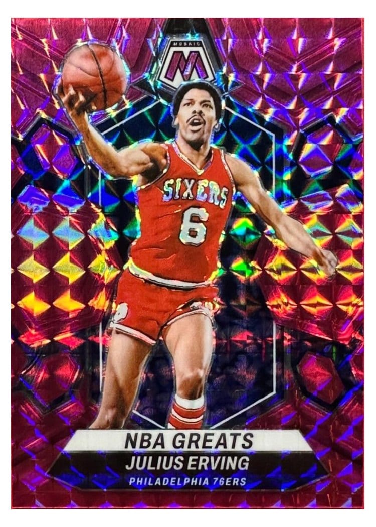 2023-24 Panini Mosaic Base Set Julius Erving #292 card
