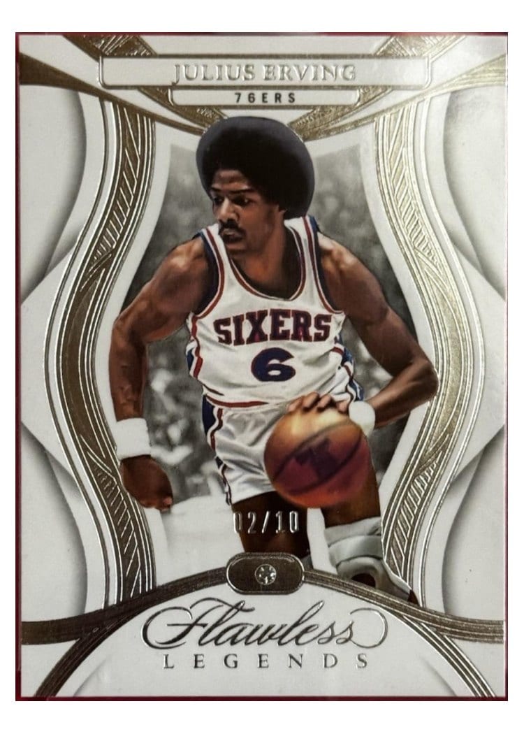2024-25 Panini Flawless Base Gems Julius Erving #114 card