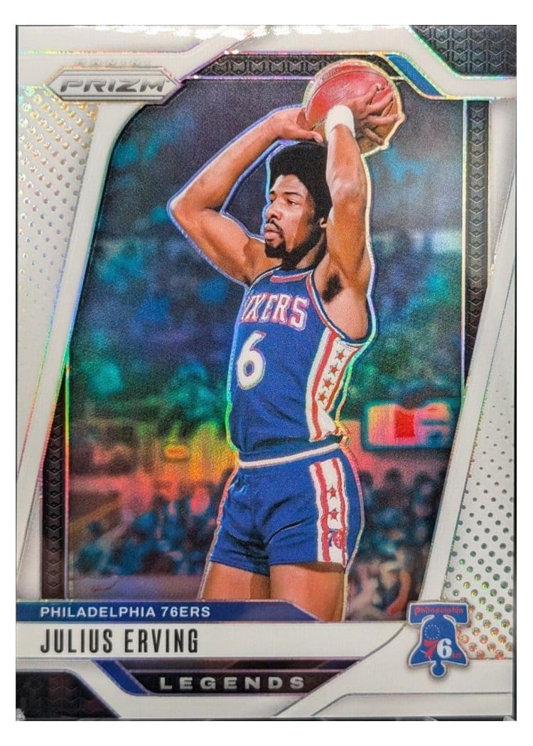 2024-25 Panini Prizm Base Set Julius Erving White #292 card