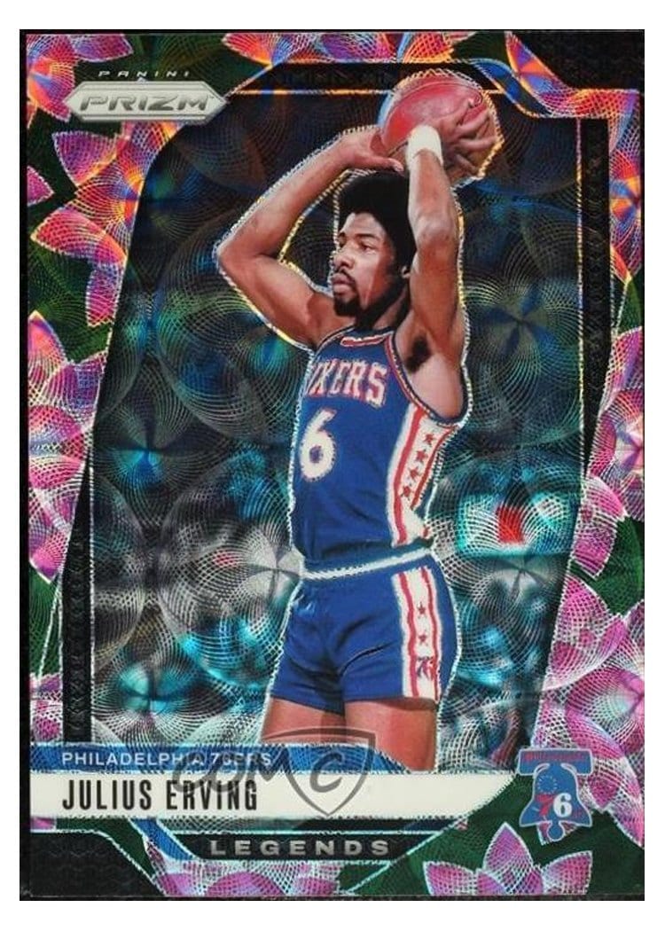 2024-25 Panini Prizm Base Set Julius Erving #292 card