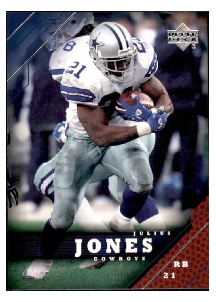 2005 Upper Deck Julius Jones #49 card