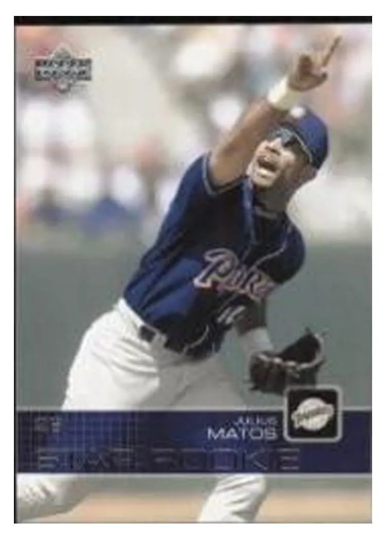 2003 Upper Deck Julius Matos #25 card