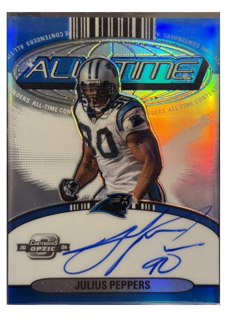 2024 Panini Contenders Optic All-Time Contenders Autographs Julius Peppers #17 card