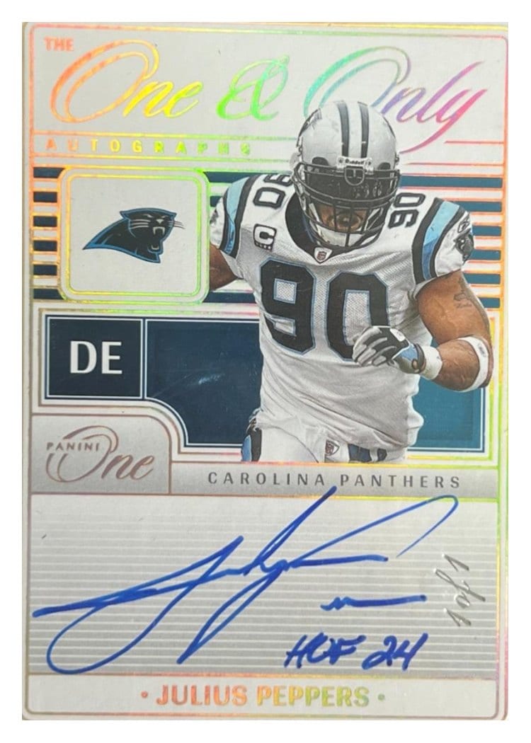 2024 Panini One The One and Only Autographs Julius Peppers #288 card