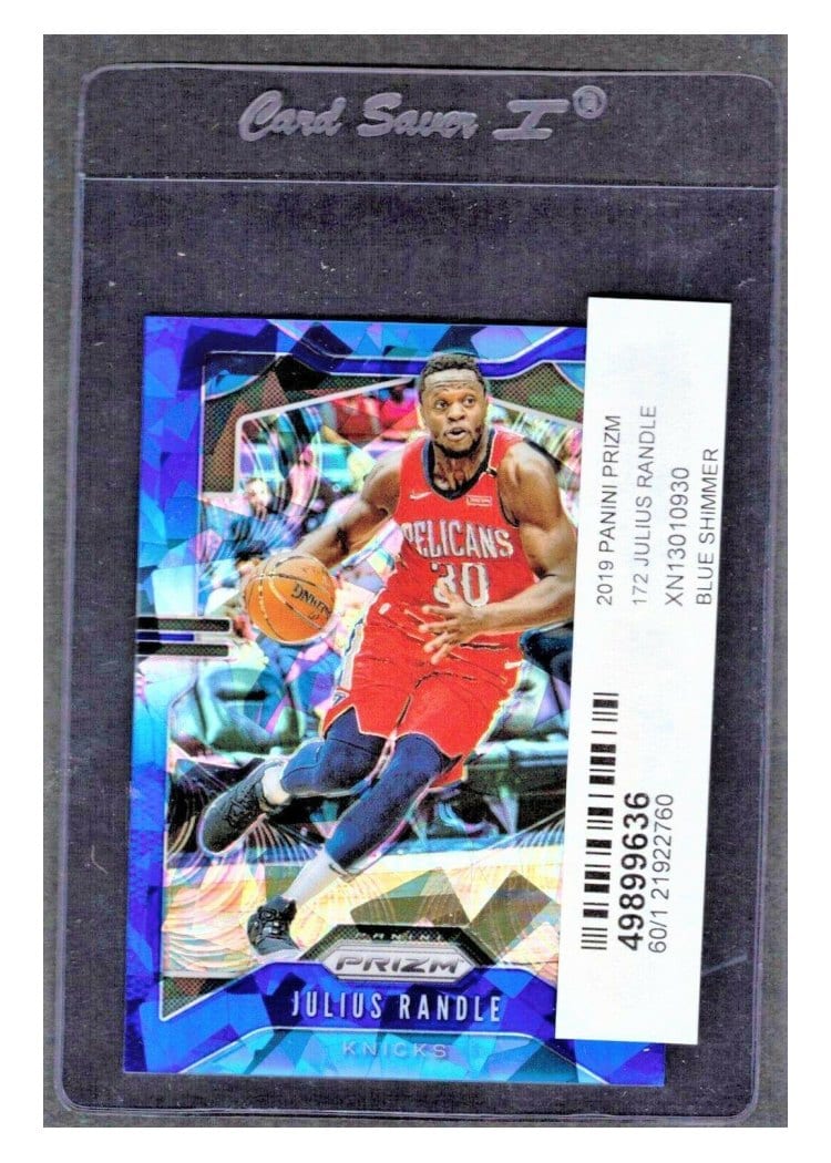 2019-20 Panini Prizm Base Set Julius Randle Blue Shimmer Prizm #172 card