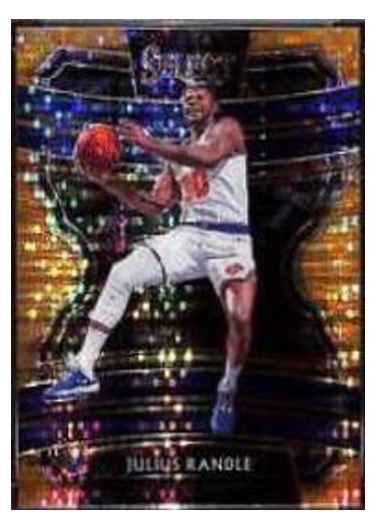 2019-20 Panini Select Base Set Julius Randle Neon Orange Pulsar Prizm #5 card