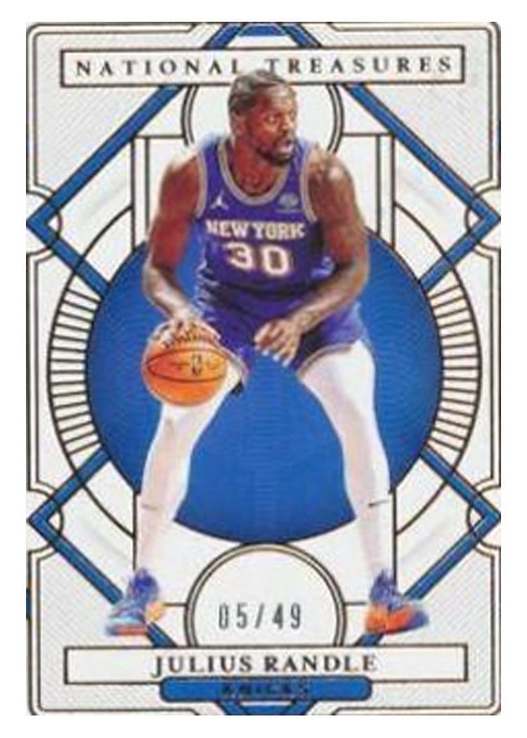 2020-21 Panini National Treasures Base Set Julius Randle #82 card