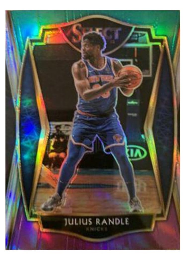 2020-21 Panini Select Base Set Julius Randle Green White Purple #135 card