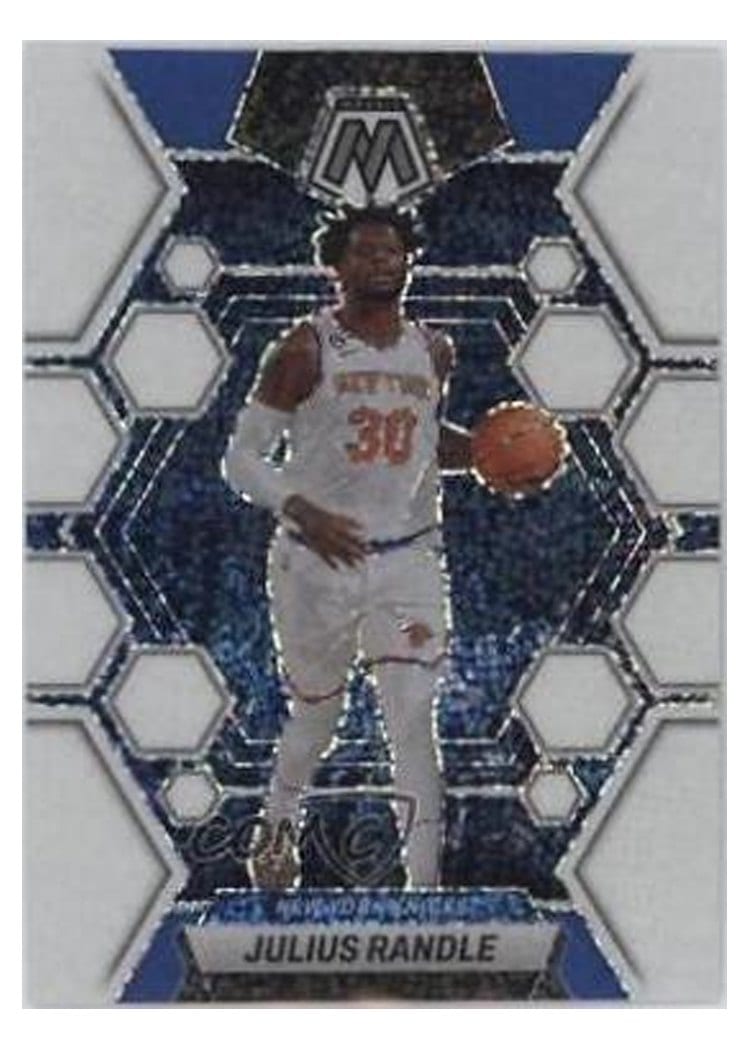 2022-23 Panini Mosaic Base Set Julius Randle White Sparkle #35 card