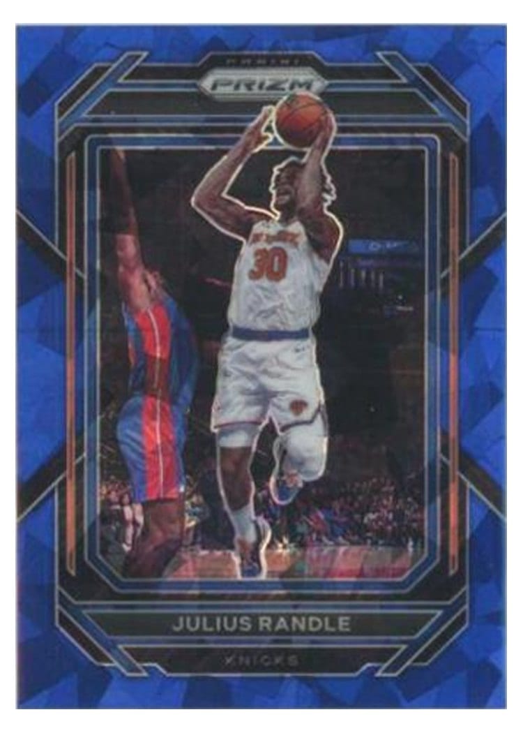 2022-23 Panini Prizm Base Set Julius Randle Blue Ice Prizm #7 card
