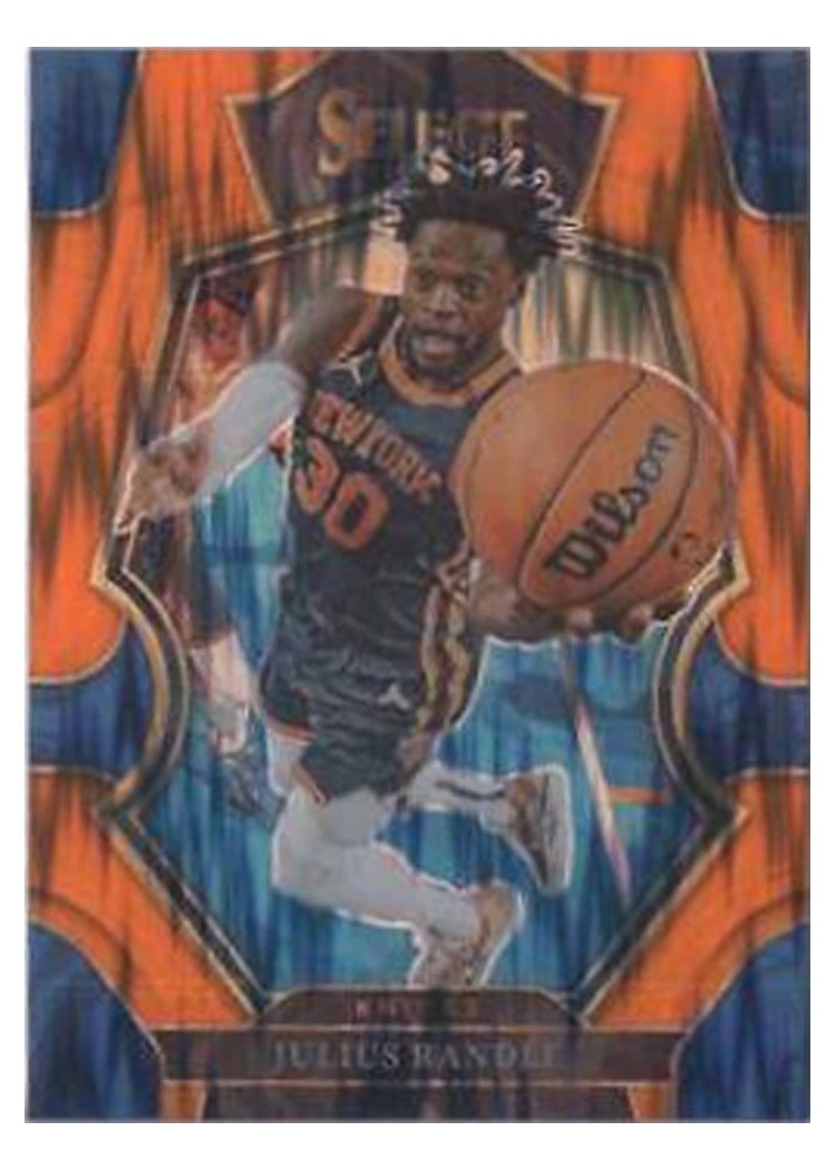 2022-23 Panini Select Base Set Julius Randle Orange Flash Prizm #140 card