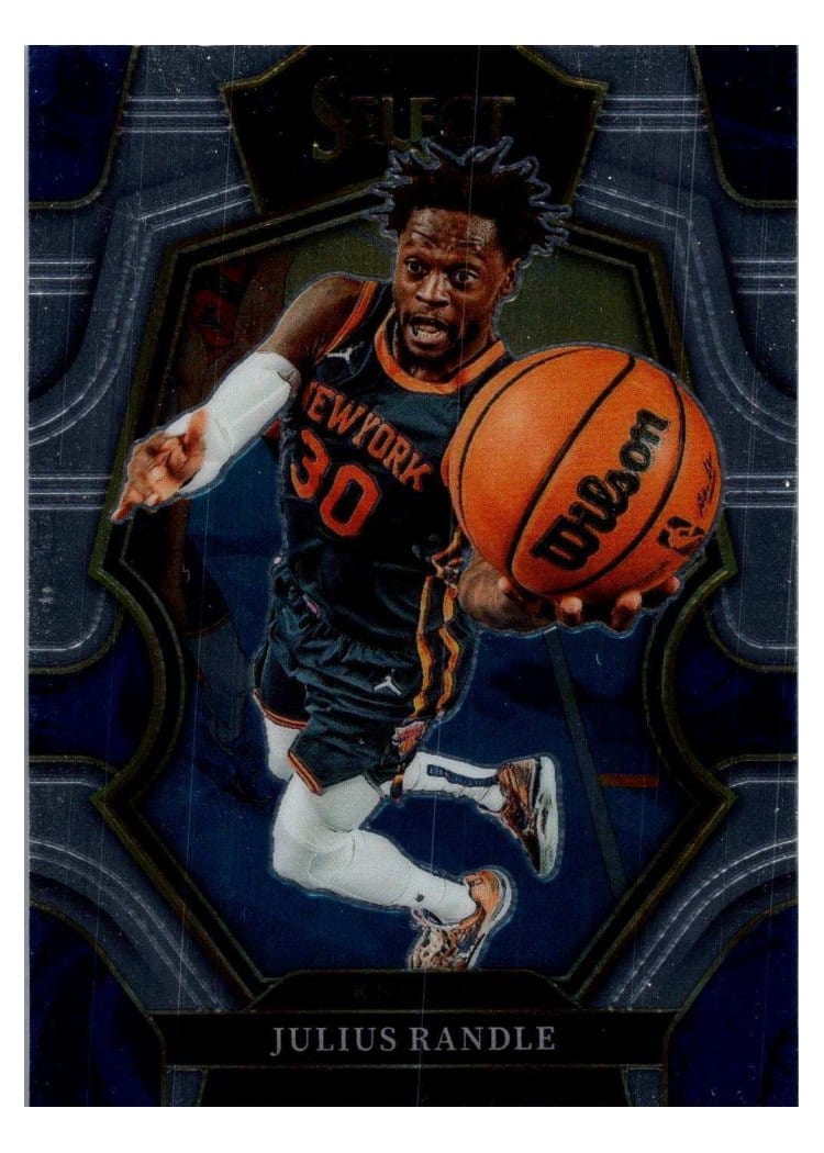2022-23 Panini Select Base Set Julius Randle Blue Retail #140 card