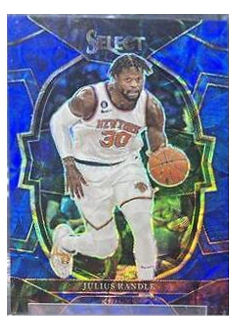 2022-23 Panini Select Base Set Julius Randle Blue Scope Prizm #40 card