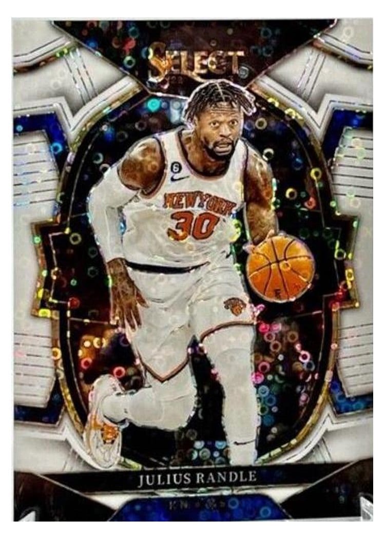 2022-23 Panini Select Base Set Julius Randle White Disco Prizm #40 card