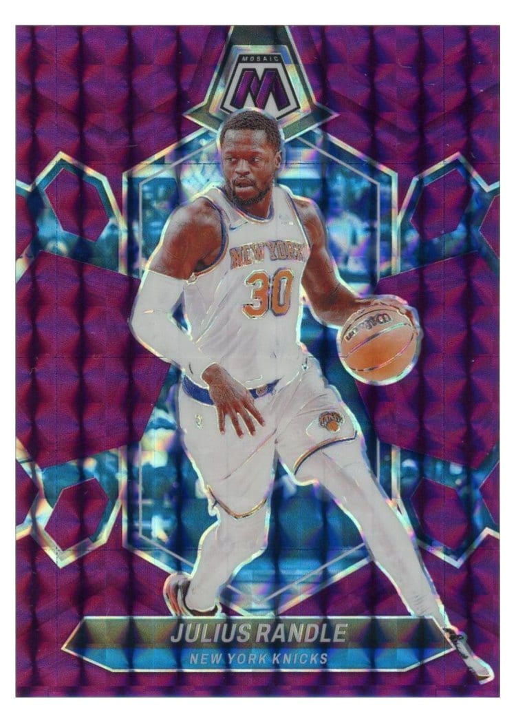 2023-24 Panini Mosaic Base Set Julius Randle Purple #61 card